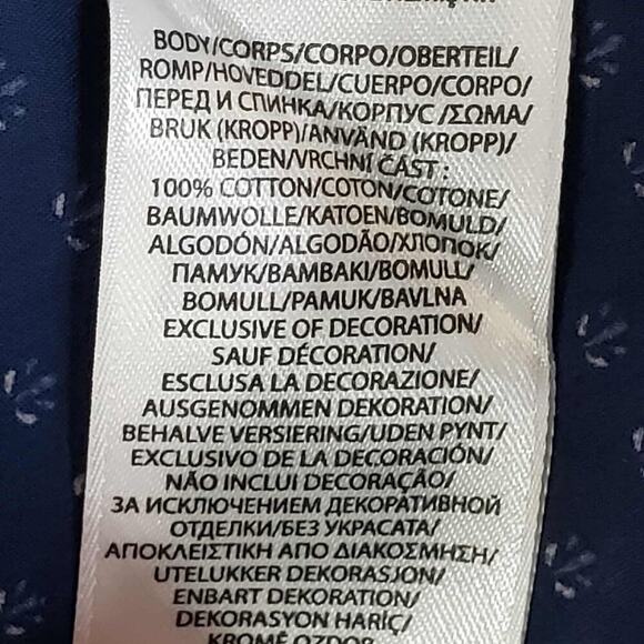 Polo Ralph Lauren Oxford Shirt Mens Size Large L Button Down Blue Floral Slim - Picture 10 of 11